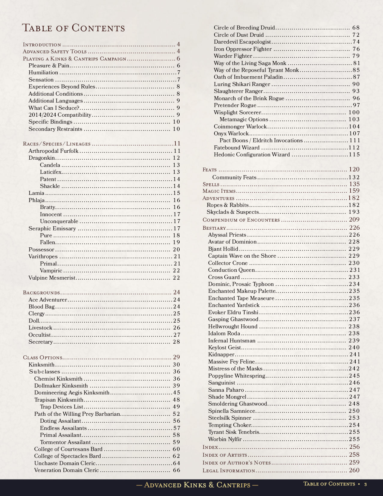 Advanced Kinks & Cantrips Hardcover