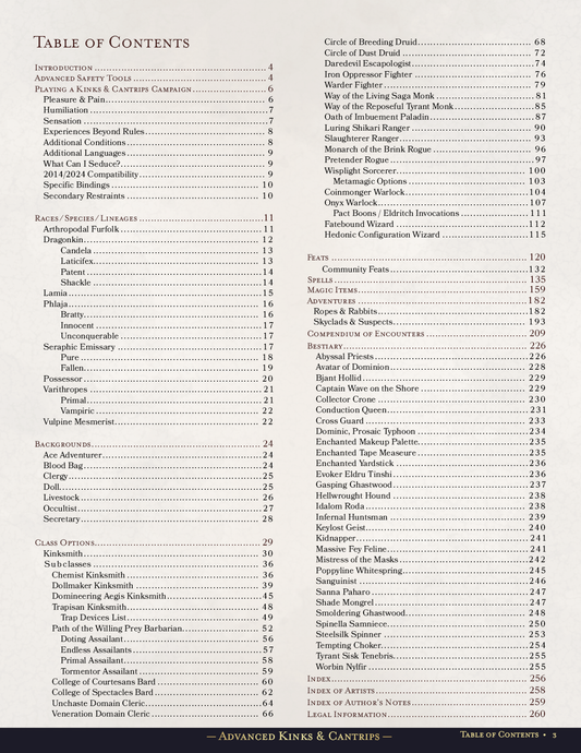 Advanced Kinks & Cantrips Hardcover