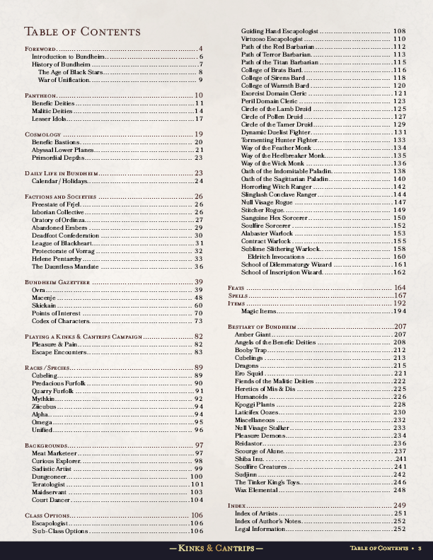 Kinks & Cantrips Hardcover