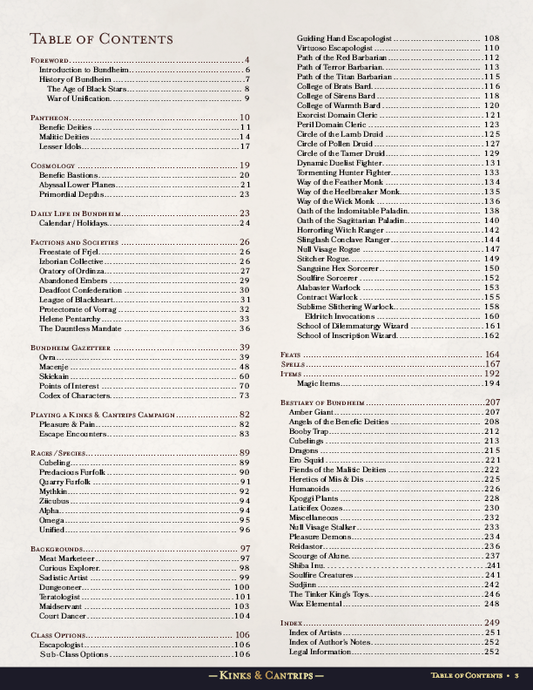 Kinks & Cantrips Hardcover